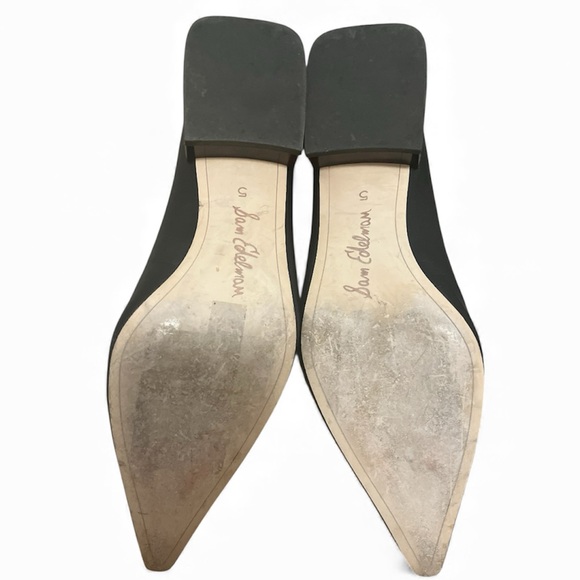 Sam Edelman Pearson Pointed Toe Flats Low Heel Black Tortoise 5 - Picture 10 of 12